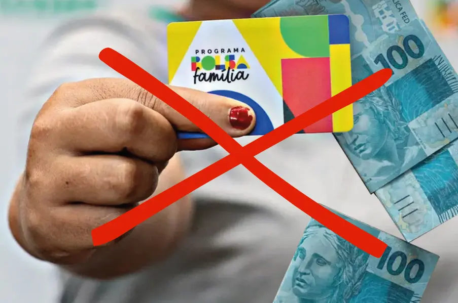 Penalidades do Bolsa Família: Consequências do Descumprimento Cartão do Programa Bolsa Família sendo bloqueado, simbolizando as penalidades por descumprir as regras do programa.