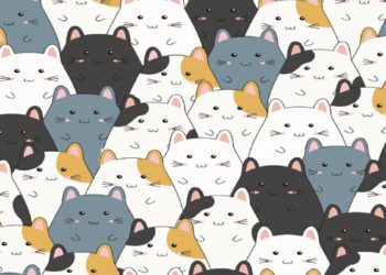 Desafio visual com ilustrações de hamsters em tons branco, preto, cinza e caramelo, com traços simples e expressões simpáticas