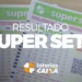 Bilhetes do Super Sete com destaque para resultado da loteria da Caixa