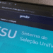 Tela de login do Sistema de Seleção Unificada SisU no site oficial do MEC