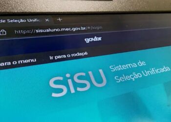 Tela do Sisu no portal gov.br utilizada por candidatos para acompanhar inscrições e notas de corte.