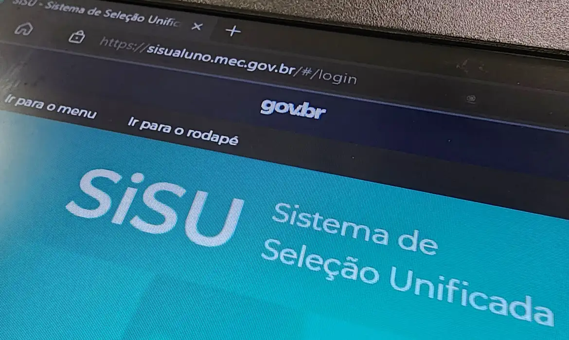 Sisu 2026 Tela do site do SiSU mostrando área de login e sistema de seleção unificada