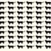 Teste visual com múltiplas silhuetas pretas de gatos formando um padrão repetitivo