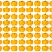 Teste visual com muitas abóboras alinhadas, uma delas com tom alaranjado mais escuro