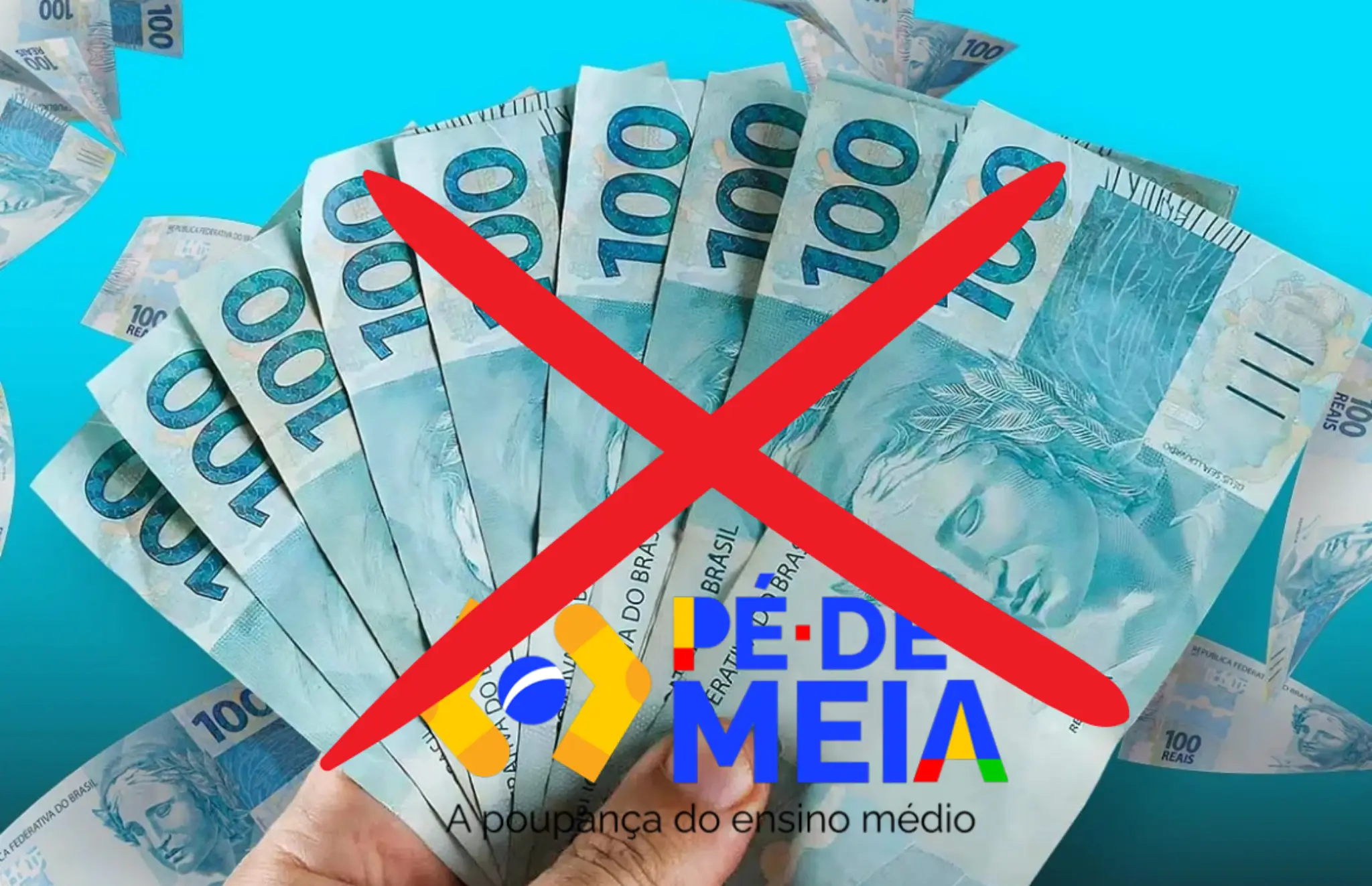 Pagamento de R$ 1.000 do Pé-de-Meia - Benefício para estudantes concluintes em 2025 Nota de R$ 100 ilustrando o pagamento de R$ 1.000 do Pé-de-Meia para alunos do 3º ano do ensino médio