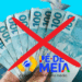 Notas de cem reais com símbolo do programa Pé-de-Meia e um X sobreposto indicando alerta sobre perda do incentivo-matrícula em 2026 para estudantes fora do prazo