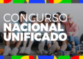 Candidatos reunidos em imagem ilustrativa do Concurso Nacional Unificado com destaque para divulgação da lista oficial de aprovados da 2ª edição.