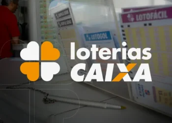 Imagem ilustrativa das Loterias Caixa com foco em diversos jogos e bilhetes, com o logotipo da Caixa Econômica Federal em destaque, relacionada aos sorteios durante o Carnaval 2026.