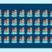 Desafio visual com uma fila de casas coloridas lado a lado com uma casa diferente entre elas