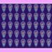 Desafio visual com lâmpadas desenhadas lado a lado, sendo uma diferente, em fundo roxo e borda rosa