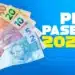 Notas de real sendo seguradas na mão representando pagamento do ressarcimento do PIS/Pasep liberado para trabalhadores brasileiros