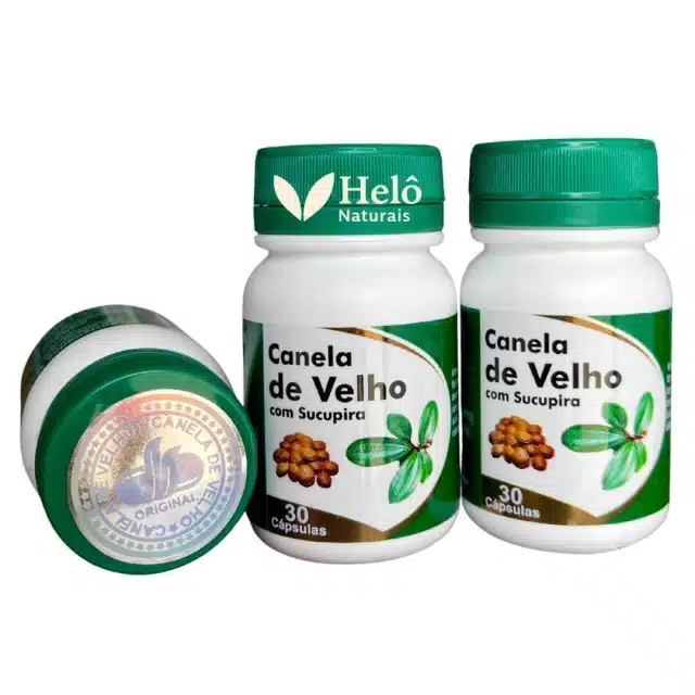 Frascos de suplemento canela de velho com sucupira exibidos após proibição de produtos irregulares pela Anvisa.