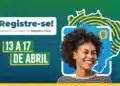 Banner da Semana Nacional do Registro Civil, com imagem de uma mulher sorrindo, destacando as datas e o mapeamento do Brasil, com ênfase na campanha de emissão gratuita de documentos.