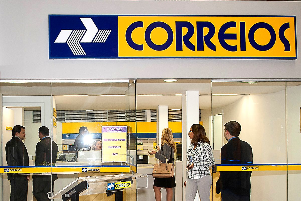 Agência dos Correios com atendimento ao público em unidade física no Brasil.