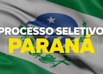 Imagem promovendo processo seletivo no Paraná para vagas de cuidador social, com o prazo final de inscrição em 27/04.