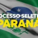 Imagem promovendo processo seletivo no Paraná para vagas de cuidador social, com o prazo final de inscrição em 27/04.