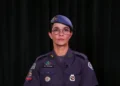 Comandante-geral da Polícia Militar de São Paulo em uniforme oficial.