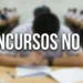 Candidatos realizando prova de concurso público em sala, representando ilustrativamente as oportunidades no Maranhão.