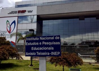 Fachada do prédio do Inep onde foi divulgado o edital do Encceja 2026.