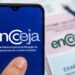 Celular exibindo tela do Encceja com destaque para prazo de justificativa de ausência e pedido de isenção da taxa 2026.