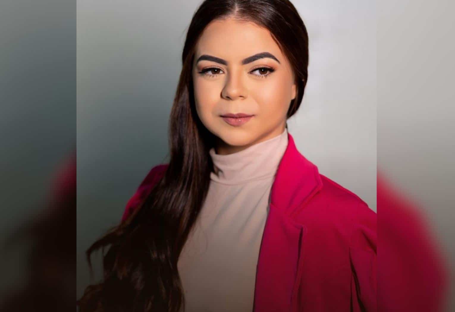 Candidata do concurso da Polícia Militar do Tocantins, Jordana Alves Jardim posa para foto oficial.