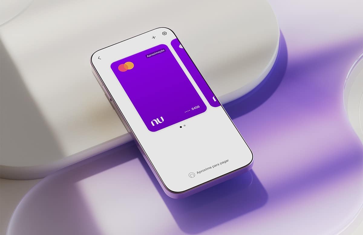 Nubank integração Pix débito e crédito - aplicativo com tela de Conta PJ mostrando área Pix e cartão business