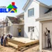 Reforma de casa com trabalhadores atuando em telhado, pintura e estrutura, relacionada ao programa Reforma Casa Brasil, anunciado pelo governo.