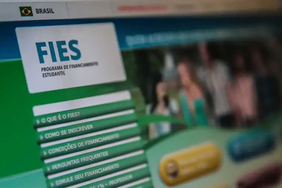 Fies 2026 vagas remanescentes — tela do site oficial do Programa de Financiamento Estudantil