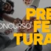 Grupo de 5 pessoas com mãos unidas ao centro, texto "CONCURSO PREFEITURA" em amarelo e branco.