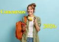 Jovem sorrindo e nome "Concursos 2026" em destaque.