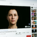 Screenshot de vídeo no YouTube mostrando rosto feminino fotorrealista criado por inteligência artificial, com 18,3 milhões de visualizações.