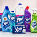 Produtos Ypê da marca brasileira de higiene e limpeza da Química Amparo em fundo claro.