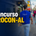 Dois fiscais do PROCON Alagoas com coletes azuis caminham em rua comercial movimentada durante operação de fiscalização