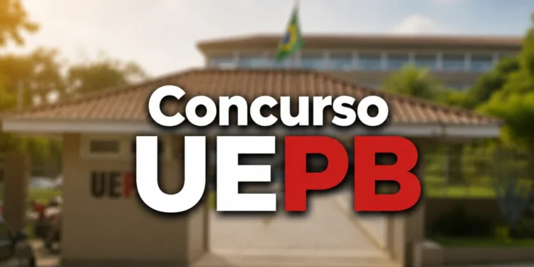 Entrada da Universidade Estadual da Paraíba com destaque para concurso público da UEPB com inscrições até domingo (03/05)