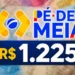 Arte do Pé-de-Meia com notas de dinheiro ao fundo representando os pagamentos de R$ 1.225