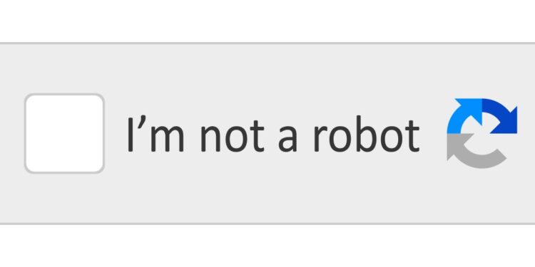 Interface do reCAPTCHA exibindo a opção “I’m not a robot”, tecnologia que pode ser substituída por verificação via QR Code.