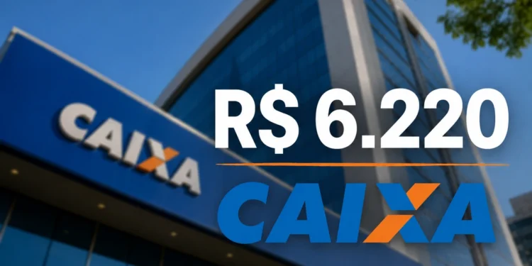 Agência da CAIXA com destaque para saque de R$ 6.220 autorizado para moradores de cidades contempladas