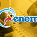 Jovem mexendo no celular com logo do Enem e prova em destaque.