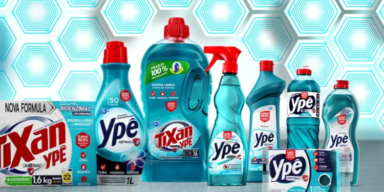 Produtos Ypê em destaque após liberação de detergentes e desinfetantes pela Anvisa.