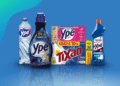 Linha de produtos de limpeza Ypê com detergente, amaciante, sabão Tixan e multiuso