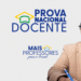 Banner oficial da Prova Nacional Docente com a marca do programa Mais Professores para o Brasil