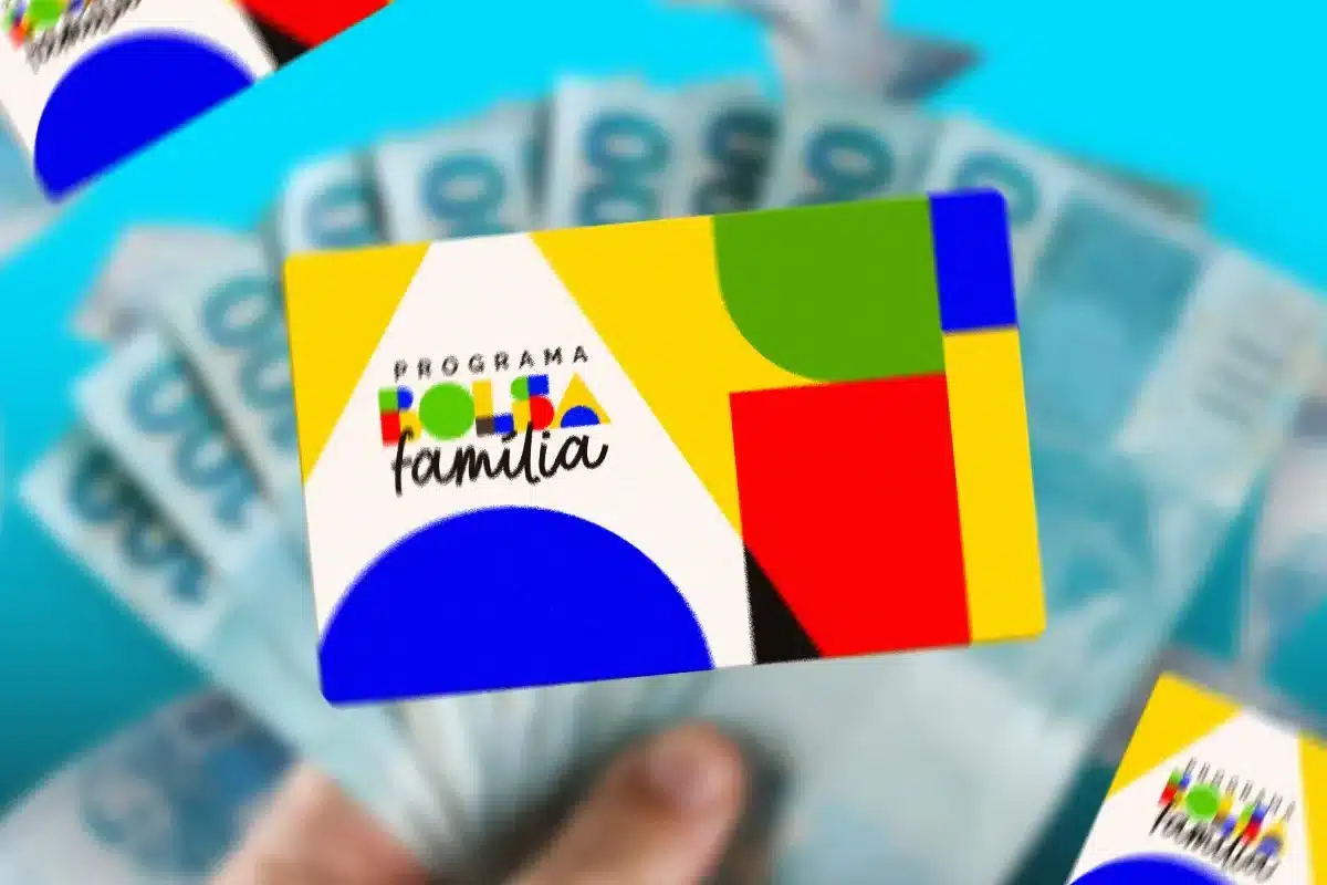 Bolsa Família em junho de 2026 - Benefícios adicionais Cartão do Programa Bolsa Família com cédulas de dinheiro ao fundo representando benefícios adicionais pagos em junho.