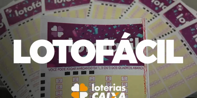 Volantes da Lotofácil com destaque para a modalidade das Loterias Caixa.