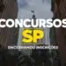 Arte sobre concursos municipais em São Paulo com inscrições perto do fim e salários de até R$ 19.516,05.