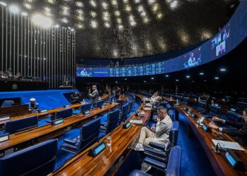 Plenário do Senado onde será avaliada a proposta sobre o fim da escala 6x1 de trabalho