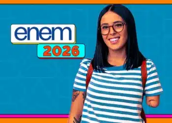 Estudante representando o Enem 2026 com destaque para prazo de solicitação de atendimento especializado.
