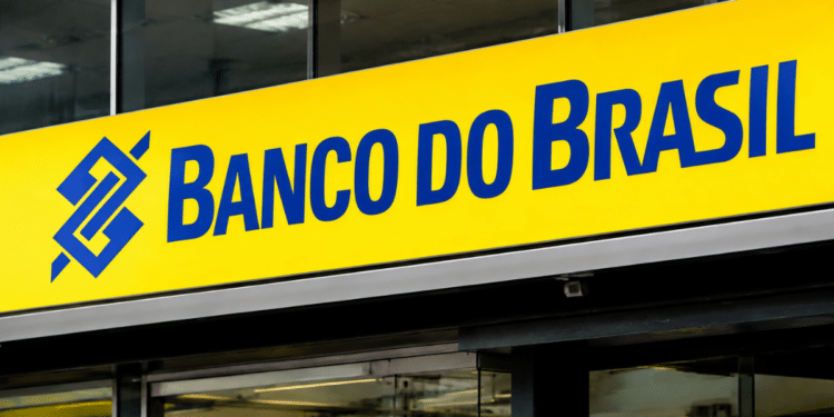 Fachada de agência do Banco do Brasil relacionada ao concurso público da instituição.