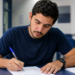 Candidato preenche formulário em referência às inscrições do concurso CREF SE 2026.