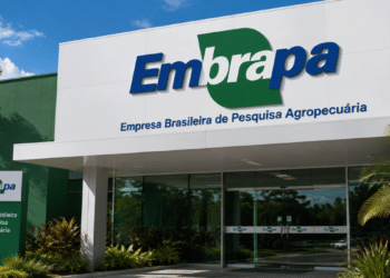 Fachada da Embrapa representa convocação de aprovados no concurso e novas chamadas do cadastro reserva.