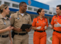 Oficiais médicos e odontólogos da Polícia Militar e do Corpo de Bombeiros da Bahia em atividade profissional.